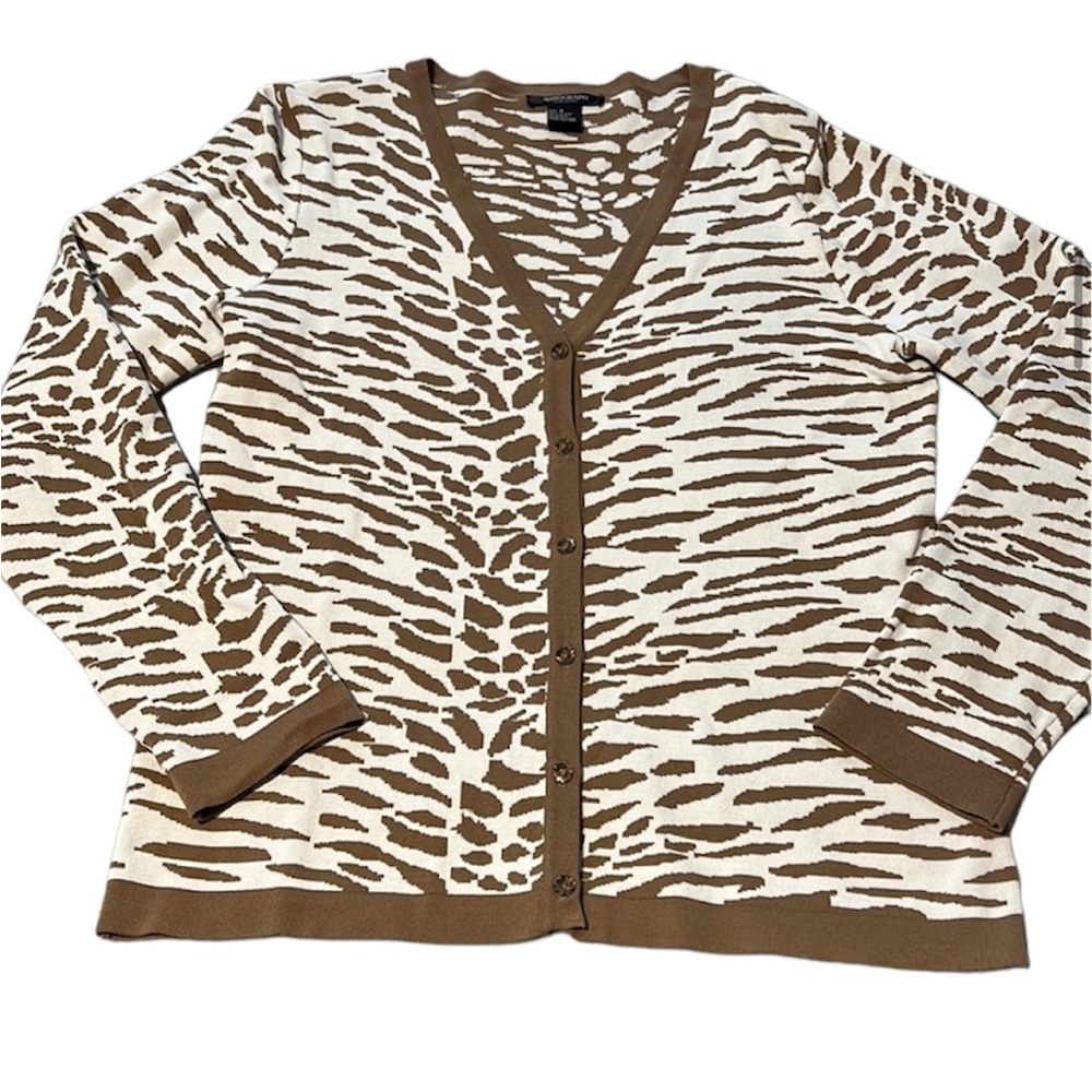 Autograph animal print cardigan with beautiful buttons